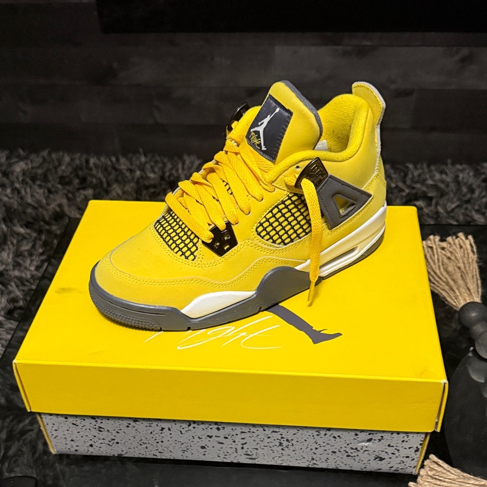 Yellow and Gray Sneakers